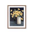 Picture of Yellow Pansies _GroupedProduct_Rectangle_Portrait_Framed_Matted_
