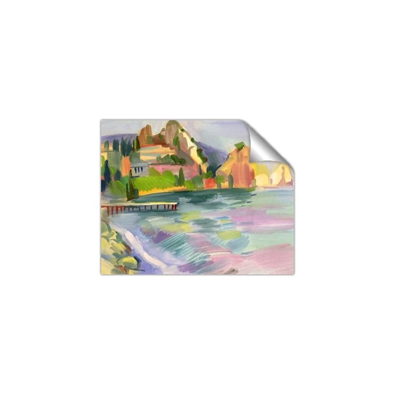 Picture of Seaside Town _GroupedProduct_Rectangle_Landscape_Unframed_Print_Only_