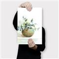 Picture of Vase and Blue Flowers _GroupedProduct_Rectangle_Portrait_Canvas_
