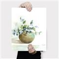 Picture of Vase and Blue Flowers _GroupedProduct_Rectangle_Portrait_Canvas_