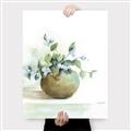 Picture of Vase and Blue Flowers _GroupedProduct_Rectangle_Portrait_Canvas_