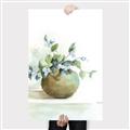 Picture of Vase and Blue Flowers _GroupedProduct_Rectangle_Portrait_Canvas_