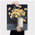 Picture of Yellow Pansies _GroupedProduct_Rectangle_Portrait_Canvas_