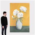 Picture of Roses & Vase _GroupedProduct_Rectangle_Portrait_Canvas_