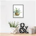 Picture of Vase and Blue Flowers _GroupedProduct_Rectangle_Portrait_Canvas_Framed_