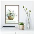Picture of Vase and Blue Flowers _GroupedProduct_Rectangle_Portrait_Canvas_Framed_