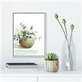 Picture of Vase and Blue Flowers _GroupedProduct_Rectangle_Portrait_Canvas_Framed_