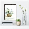 Picture of Vase and Blue Flowers _GroupedProduct_Rectangle_Portrait_Canvas_Framed_