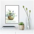 Picture of Vase and Blue Flowers _GroupedProduct_Rectangle_Portrait_Canvas_Framed_