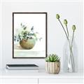 Picture of Vase and Blue Flowers _GroupedProduct_Rectangle_Portrait_Canvas_Framed_