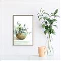 Picture of Vase and Blue Flowers _GroupedProduct_Rectangle_Portrait_Canvas_Framed_