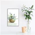 Picture of Vase and Blue Flowers _GroupedProduct_Rectangle_Portrait_Canvas_Framed_