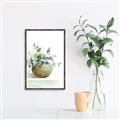 Picture of Vase and Blue Flowers _GroupedProduct_Rectangle_Portrait_Canvas_Framed_