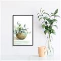 Picture of Vase and Blue Flowers _GroupedProduct_Rectangle_Portrait_Canvas_Framed_