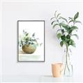 Picture of Vase and Blue Flowers _GroupedProduct_Rectangle_Portrait_Canvas_Framed_