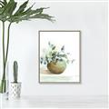 Picture of Vase and Blue Flowers _GroupedProduct_Rectangle_Portrait_Canvas_Framed_
