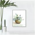 Picture of Vase and Blue Flowers _GroupedProduct_Rectangle_Portrait_Canvas_Framed_