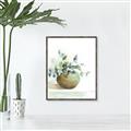 Picture of Vase and Blue Flowers _GroupedProduct_Rectangle_Portrait_Canvas_Framed_