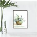 Picture of Vase and Blue Flowers _GroupedProduct_Rectangle_Portrait_Canvas_Framed_