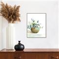 Picture of Vase and Blue Flowers _GroupedProduct_Rectangle_Portrait_Canvas_Framed_