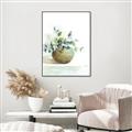Picture of Vase and Blue Flowers _GroupedProduct_Rectangle_Portrait_Canvas_Framed_
