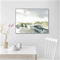 Picture of Watercolor Views I _GroupedProduct_Rectangle_Landscape_Canvas_Framed_