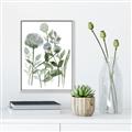 Picture of Blue Buds I _GroupedProduct_Rectangle_Portrait_Canvas_Framed_