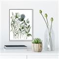 Picture of Blue Buds II _GroupedProduct_Rectangle_Portrait_Canvas_Framed_