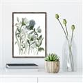 Picture of Blue Buds II _GroupedProduct_Rectangle_Portrait_Canvas_Framed_
