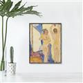 Picture of Ladies & Grapes _GroupedProduct_Rectangle_Portrait_Canvas_Framed_