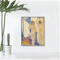 Picture of Ladies & Grapes _GroupedProduct_Rectangle_Portrait_Canvas_Framed_