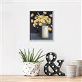 Picture of Yellow Pansies _GroupedProduct_Rectangle_Portrait_Canvas_Framed_