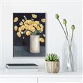 Picture of Yellow Pansies _GroupedProduct_Rectangle_Portrait_Canvas_Framed_