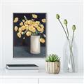 Picture of Yellow Pansies _GroupedProduct_Rectangle_Portrait_Canvas_Framed_