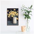Picture of Yellow Pansies _GroupedProduct_Rectangle_Portrait_Canvas_Framed_