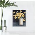 Picture of Yellow Pansies _GroupedProduct_Rectangle_Portrait_Canvas_Framed_