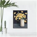 Picture of Yellow Pansies _GroupedProduct_Rectangle_Portrait_Canvas_Framed_