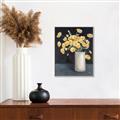 Picture of Yellow Pansies _GroupedProduct_Rectangle_Portrait_Canvas_Framed_