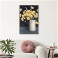 Picture of Yellow Pansies _GroupedProduct_Rectangle_Portrait_Canvas_Framed_