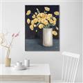 Picture of Yellow Pansies _GroupedProduct_Rectangle_Portrait_Canvas_Framed_
