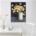 Picture of Yellow Pansies _GroupedProduct_Rectangle_Portrait_Canvas_Framed_