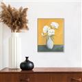 Picture of Roses & Vase _GroupedProduct_Rectangle_Portrait_Canvas_Framed_