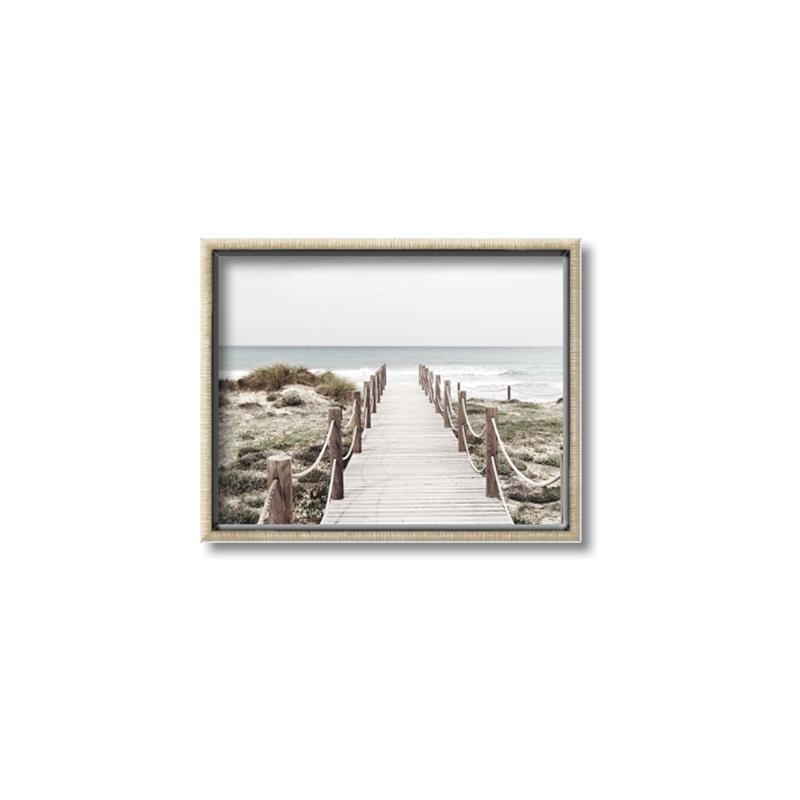 Picture of Sea Bridge To The Beach _GroupedProduct_Rectangle_Landscape_Photography _GroupedProduct_Rectangle_Landscape_Canvas_Framed_