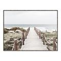 Picture of Sea Bridge To The Beach _GroupedProduct_Rectangle_Landscape_Photography _GroupedProduct_Rectangle_Landscape_Canvas_Framed_