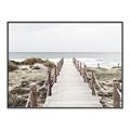 Picture of Sea Bridge To The Beach _GroupedProduct_Rectangle_Landscape_Photography _GroupedProduct_Rectangle_Landscape_Canvas_Framed_