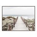 Picture of Sea Bridge To The Beach _GroupedProduct_Rectangle_Landscape_Photography _GroupedProduct_Rectangle_Landscape_Canvas_Framed_