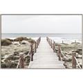 Picture of Sea Bridge To The Beach _GroupedProduct_Rectangle_Landscape_Photography _GroupedProduct_Rectangle_Landscape_Canvas_Framed_
