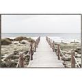 Picture of Sea Bridge To The Beach _GroupedProduct_Rectangle_Landscape_Photography _GroupedProduct_Rectangle_Landscape_Canvas_Framed_