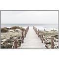 Picture of Sea Bridge To The Beach _GroupedProduct_Rectangle_Landscape_Photography _GroupedProduct_Rectangle_Landscape_Canvas_Framed_