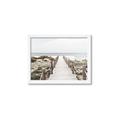 Picture of Sea Bridge To The Beach _GroupedProduct_Rectangle_Landscape_Photography _GroupedProduct_Rectangle_Landscape_Framed_Matted_